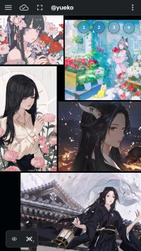 Floref mobile canvas in portrait layout, Yue example